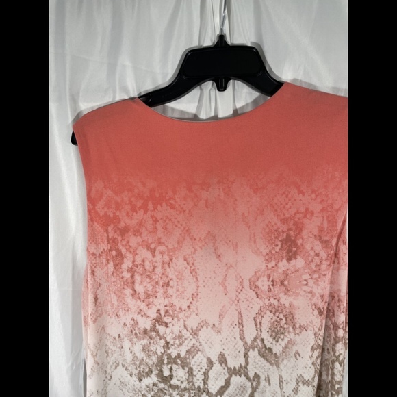 NWT Calvin Klein Ombre Python‎ Sheath Dress Porcelain Rose [PLUS 0X ] - Picture 10 of 12